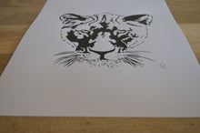 Load image into Gallery viewer, LOUISE THE LIONESS SCREEN PRINT - Black
