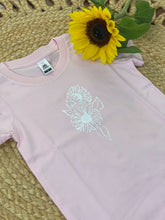 Load image into Gallery viewer, SUNFLOWER GIRLS TEE - Pale Pink
