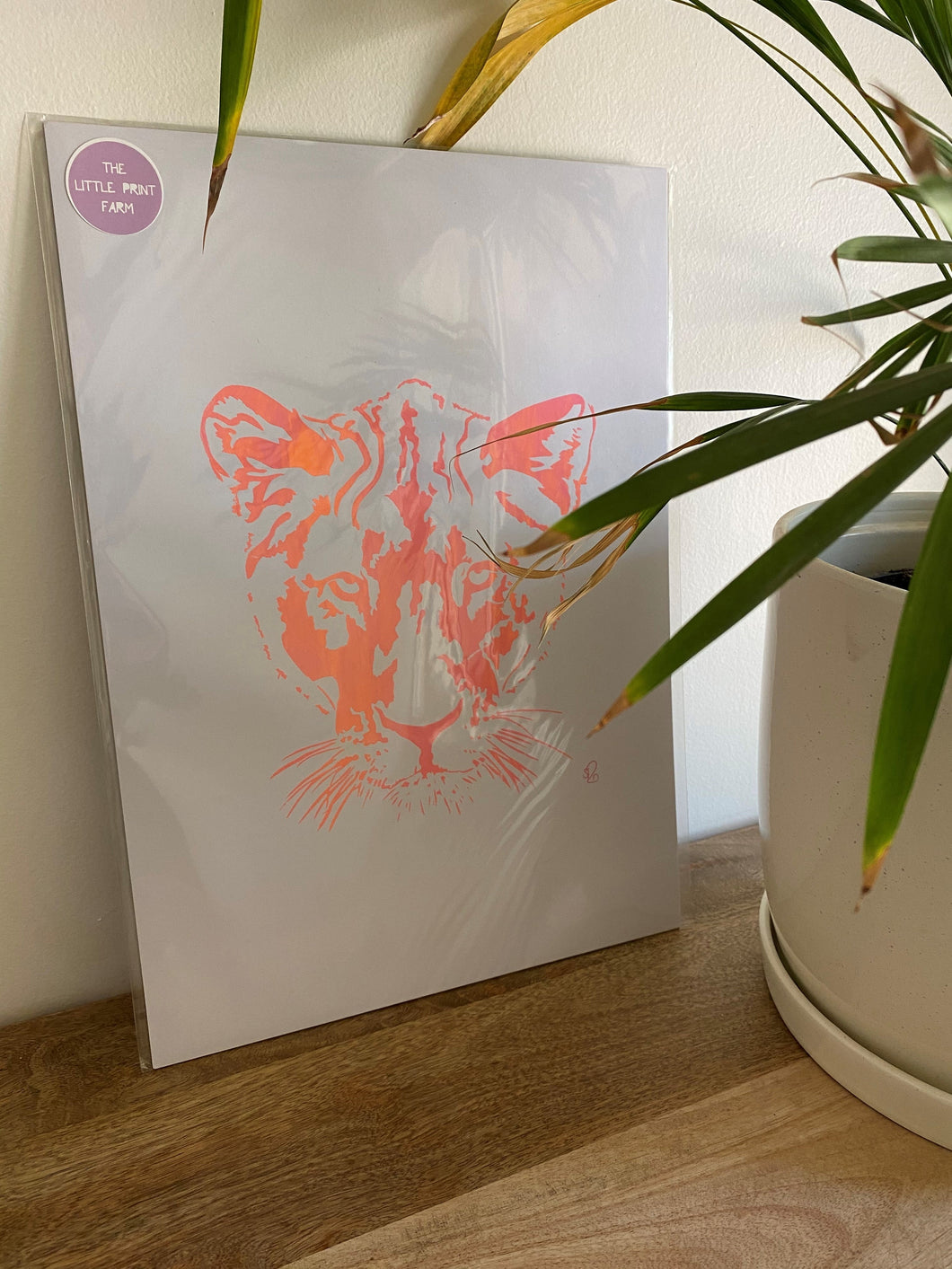 LOUISE THE LIONESS SCREEN PRINT - Mxd Colours