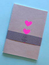Load image into Gallery viewer, THREE HEARTS A5 BLANK NOTEBOOK
