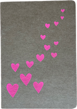 Load image into Gallery viewer, FLOATING HEARTS A6 LINED NOTEBOOK
