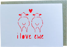 Load image into Gallery viewer, I LOVE EWE - Valentine&#39;s Day Red
