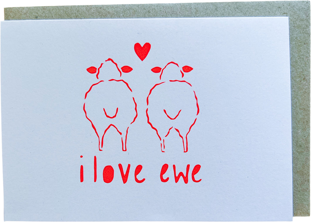 I LOVE EWE - Valentine's Day Red