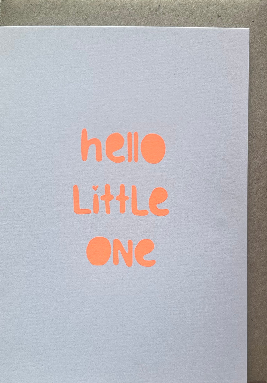 HELLO LITTLE ONE - Bright Orange