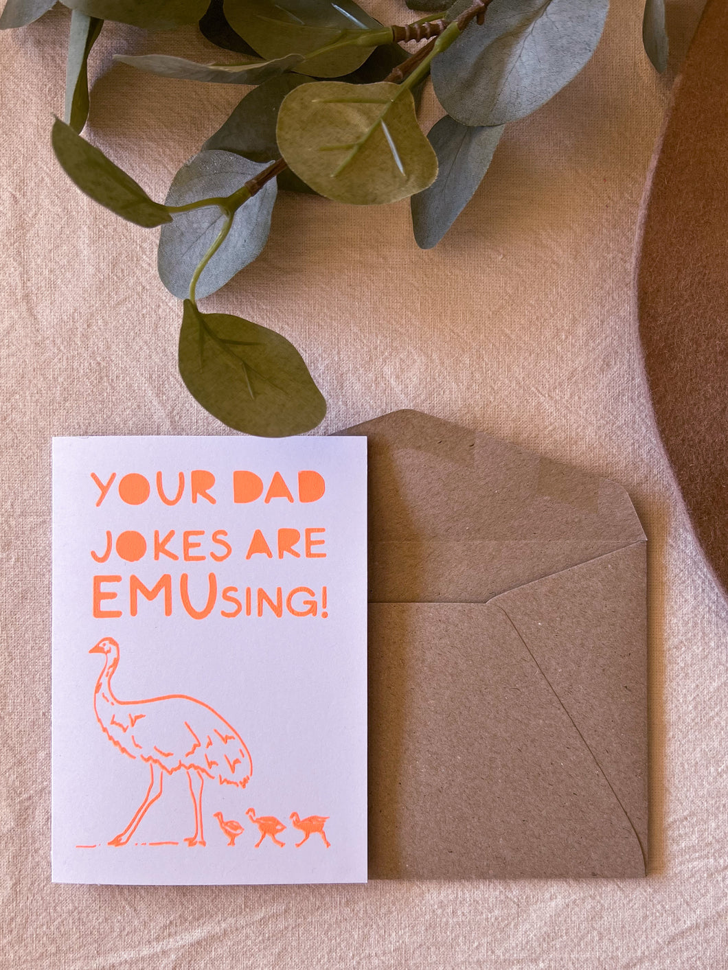 YOUR DAD JOKES ARE EMUSING! - Bright Orange